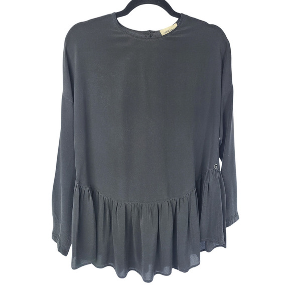 Ottod'Ame Silk Peplum Long Sleeve Blouse US Size 2 - Picture 1 of 6